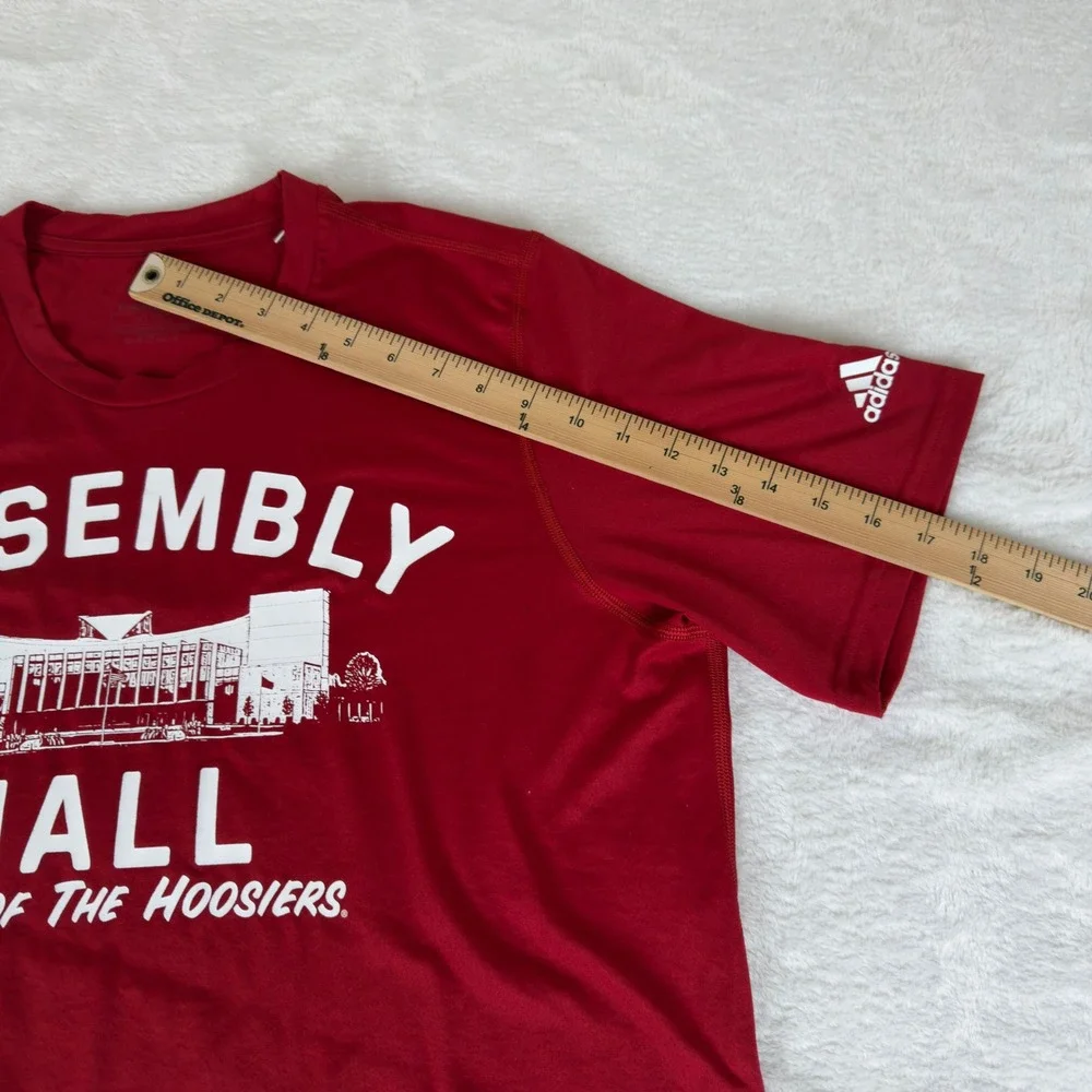 Adidas Assembly Hall Indiana Hoosiers Red Aeroready Creator‎ Tee Mens XL EA1147